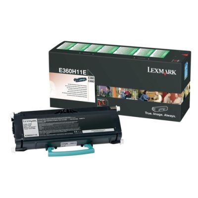 Lexmark E360, E46x 9K retourprogramma tonercartr., 9000 pagina's, Zwart, 1 stuk(s)
