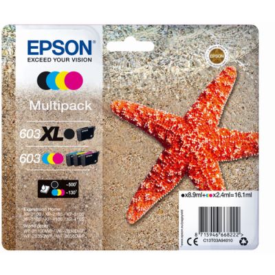 Epson 603 XL, Hoog (XL) rendement, Inkt op pigmentbasis, Pigmentgebaseerde inkt, 16,1 ml, 1 stuk(s),