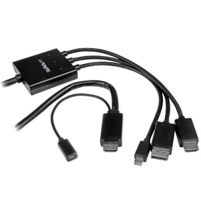 StarTech.com HDMI, DisplayPort of Mini DisplayPort naar HDMI adapter kabel 2 m, 2 m, DisplayPort + M