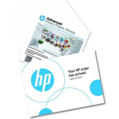 HP Advanced Photo Paper, Glossy, 65 lb, 5 x 5 in. (127 x 127 mm), 20 sheets, Tapijt, 250 g/m², Inkje
