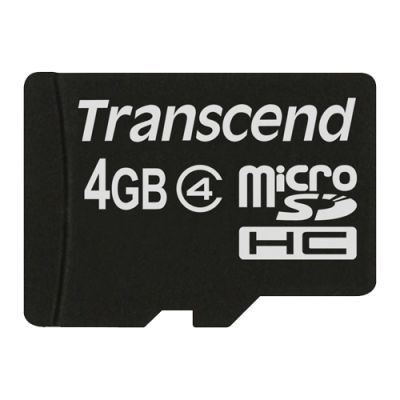 Transcend TS4GUSDC4 flashgeheugen 4 GB MicroSDHC