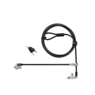 Kensington Slim N17 2.0 Keyed Dual Head Laptop Lock voor Wedge-Shaped Slots - Like Keyed