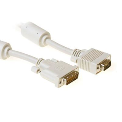 ACT High quality verloopkabel DVI-A male naar VGA male 1,80 m