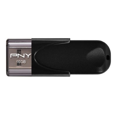 PNY Attaché 4 2.0 16GB, 16 GB, USB Type-A, 2.0, 25 MB/s, Dop, Zwart