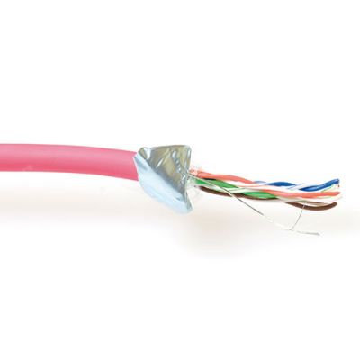 ACT CAT5E F/UTP LSZH soepel patch rood 100 m