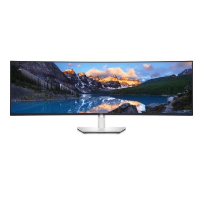DELL UltraSharp U4924DW, 124,5 cm (49"), 5120 x 1440 Pixels, 5K Ultra HD, LCD, 14 ms, Zwart, Zilver