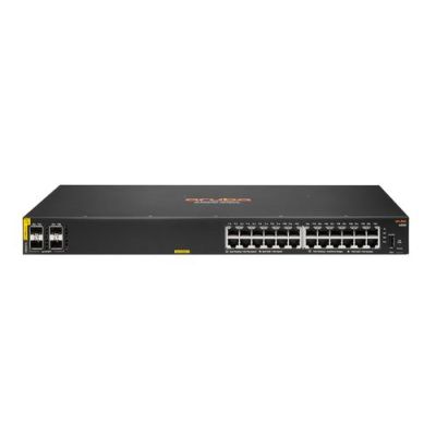 Hewlett Packard Enterprise Aruba 6000 24G Class4 PoE 4SFP 370W, Managed, L3, Gigabit Ethernet (10/10