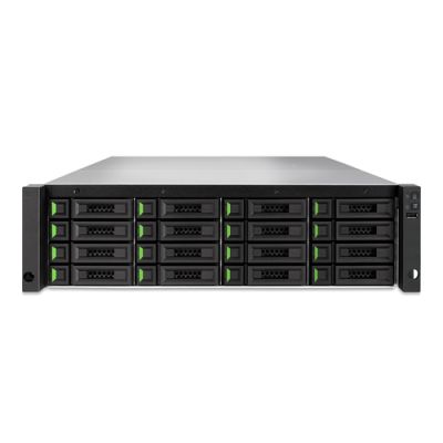 Qsan Technology XCubeNAS XN7016R/64TB NAS Rack (3U) Ethernet LAN Zwart, Metallic D-1518