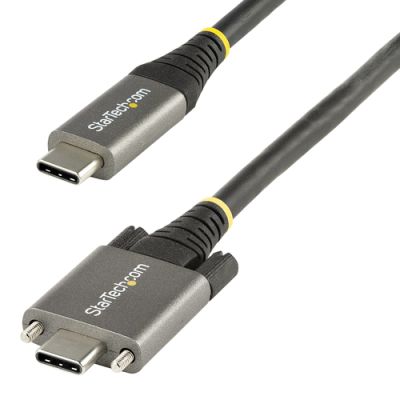 StarTech.com 50cm Vergrendelbare USB-C Kabel met Zijschroef, 10Gbps, USB 3.1/3.2 Gen 2 Type-C Kabel,
