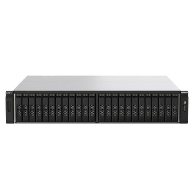 QNAP TS-h2490FU, NAS, Rack (2U), EPYC, 7302P, Zwart, Grijs