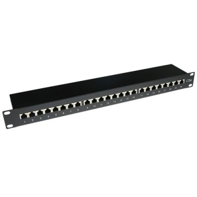 ACT Patchpanel CAT5E shielded 24 poorten met cover
