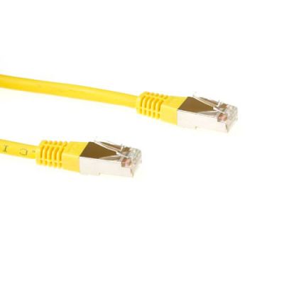 ACT Gele 3 meter LSZH F/UTP CAT5E patchkabel met RJ45 connectoren
