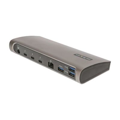 StarTech.com Thunderbolt 4 Dock, 96W Power Delivery, Single 8K/Dual Monitor 4K 60Hz, 3xTB4/USB4 port