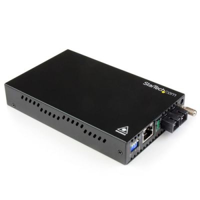 StarTech.com Gigabit Ethernet Single-Mode Glasvezel Converter SC 40 km 1000 Mbit/s, 2000 Mbit/s, 100