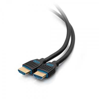 C2G Performance-serie ultraflexibele hogesnelheid HDMI-kabel van 0,9m - 4K 60Hz In de wand, CMG (FT4) gecertificeerd, 0,9 m, HDMI Type A (Standaard), HDMI Type A (Standaard), Zwart