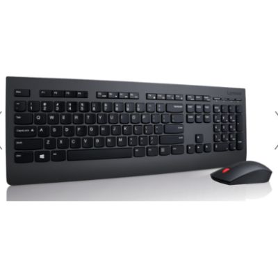 Lenovo 4X30H56796 toetsenbord Inclusief muis RF Draadloos QWERTY Amerikaans Engels Zwart