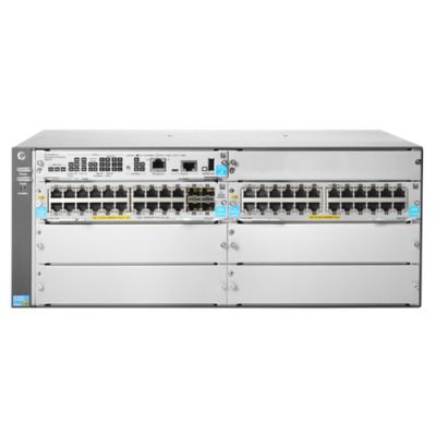 Hewlett Packard Enterprise 5406R 44GT PoE+ & 4-port SFP+ (No PSU) v3 zl2, Managed, L3, Gigabit Ether