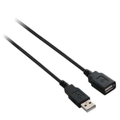 V7 V7E2USB2EXT-03M USB-kabel 3 m USB 2.0 USB A Zwart