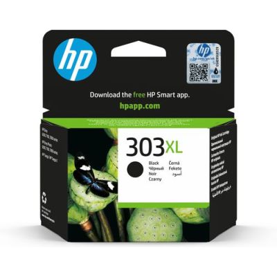 HP 303XL originele high-capacity zwarte inktcartridge, Hoog (XL) rendement, Inkt op pigmentbasis, 12