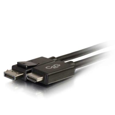 C2G 4,5m DisplayPort™ mannelijk naar HDMI® mannelijk adapterkabel - Zwart (TAA Compliant)