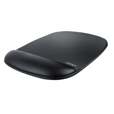StarTech.com B-ERGO-MOUSE-PAD, Zwart, Monochromatisch, Polyurethaan, Polssteun, Anti- slip grondvlak