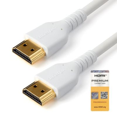 StarTech.com 2 m Premium Gecertificeerde HDMI 2.0 Kabel met Ethernet, Duurzame High Speed UHD 4K 60H