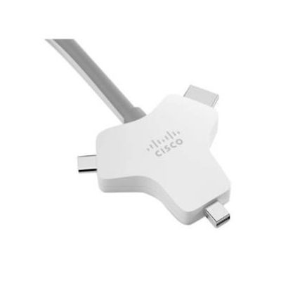 Cisco CAB-HDMI-MUL4K-2M=, 2,5 m, HDMI Type A (Standaard), HDMI + Mini DisplayPort + USB Type-C, Mann