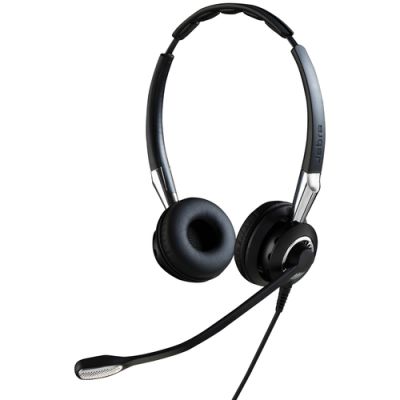 Jabra Biz 2400 II QD Duo UNC, Bedraad, Kantoor/callcenter, 77 g, Headset, Zwart, Zilver