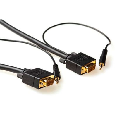 ACT 2 meter High performance VGA + Audio kabel male-male