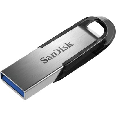SanDisk ULTRA FLAIR, 64 GB, USB Type-A, 3.0, 150 MB/s, Zonder dop, Zwart, Zilver