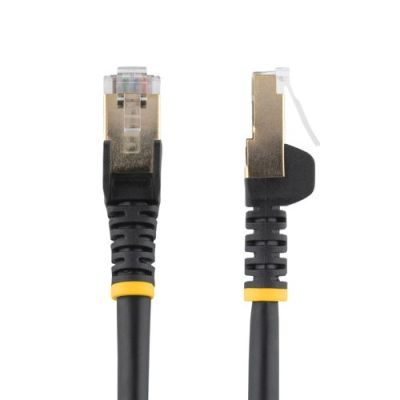 StarTech.com CAT6a kabel snagless RJ45 connectors koperdraad stp kabel 1,5 m zwart, 1,5 m, Cat6a, U/