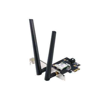 ASUS PCE-AXE5400, Intern, Bedraad, PCI Express, WLAN, Wi-Fi 6E (802.11ax), 2402 Mbit/s