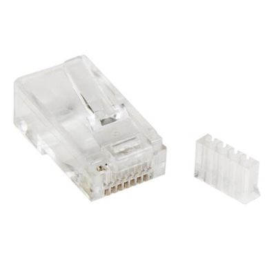 StarTech.com Cat 6 RJ45 modulaire stekker voor massieve draad 50 stuks, Transparant, RoHS, 50,5 g, 5