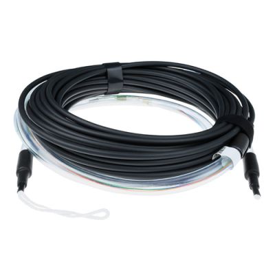 ACT 130 meter Multimode 50/125 OM3 indoor/outdoor kabel 4 voudig met LC connectoren