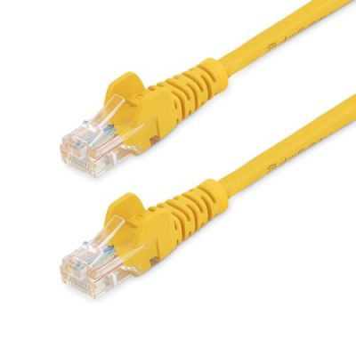 StarTech.com Cat5e patchkabel met snagless RJ45 connectors 1 m, geel, 1 m, Cat5e, U/UTP (UTP), RJ-45