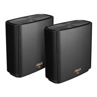 ASUS ZenWiFi AX (XT9) AX7800 2er Set Schwarz, Zwart, Intern, Mesh-systeem, Stroom, 264,77 m², Tri-ba