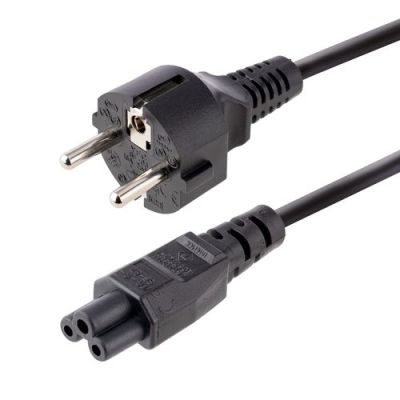 StarTech.com 3m Laptop Stroomkabel, EU Schuko Plug naar C5 (Clover Leaf), 2.5A 250V, 18AWG, Laptop V