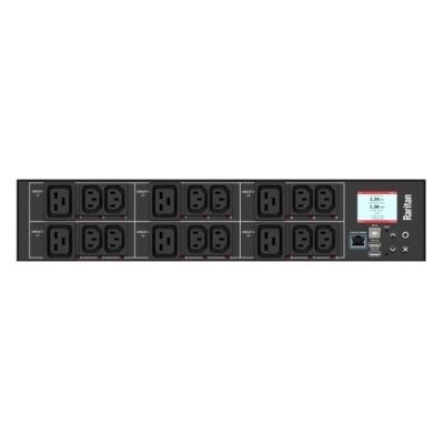 Raritan PX3-4906R, Managed, Gemeten, Gecontroleerd, 2U, Driefasig, Horizontaal, Zwart, LCD