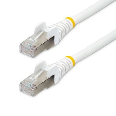 StarTech.com 10m CAT6a Ethernet Kabel, Wit, Low Smoke Zero Halogen (LSZH), 10GbE 500MHz 100W PoE++ S