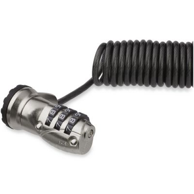 StarTech.com LTLOCK3DCOIL, 1,8 m, Combinatieslot, Zwart, Roestvrijstaal