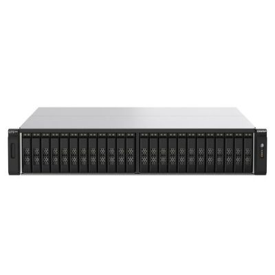 QNAP TS-h2490FU, NAS, Rack (2U), EPYC, 7302P, Zwart, Grijs