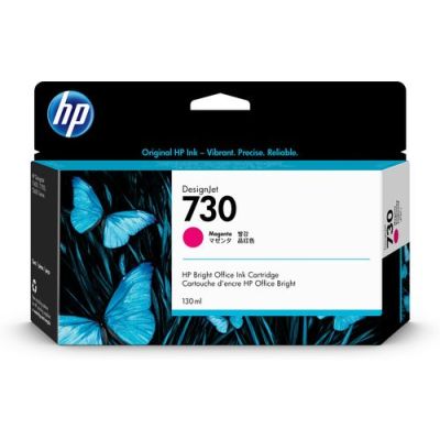 HP 730 magenta DesignJet inktcartridge, 130 ml, Normaal rendement, Pigmentgebaseerde inkt, 130 ml, 1