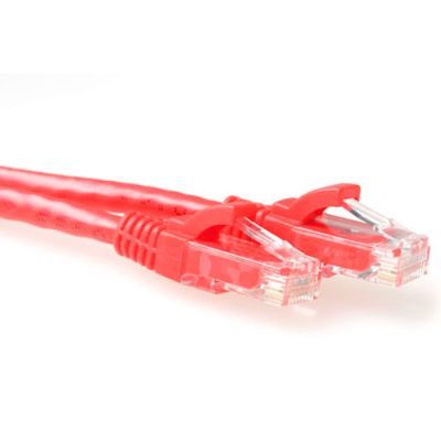 ACT Rode 20 meter U/UTP CAT6 patchkabel snagless met RJ45 connectoren