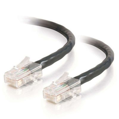 C2G Cat5E Assembled UTP Patch Cable Black 1.5m, 1,5 m, RJ-45, RJ-45