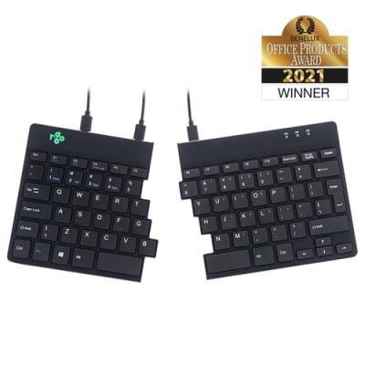 R-Go Tools R-Go Split Break Ergonomisch Toetsenbord, QWERTY (US), zwart, bedraad