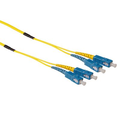 ACT 50 meter Singlemode 9/125 OS2 duplex ruggedized fiber kabel met SC connectoren