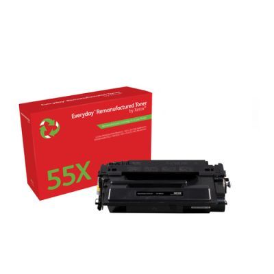 Everyday Remanufactured Everyday Zwart Remanufactured Toner van vervangt HP 55X (CE255X), Hoge Capac