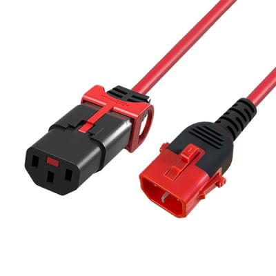 ACT AK5511 electriciteitssnoer Rood 0,5 m C13 stekker C14 stekker