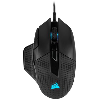 Corsair Nightsword RGB, Rechtshandig, Optisch, USB Type-A, 18000 DPI, Zwart