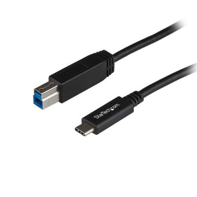 StarTech.com USB31CB1M, 1 m, USB C, USB B, USB 3.2 Gen 2 (3.1 Gen 2), Mannelijk/Mannelijk, Zwart